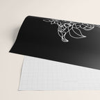 The Girl with the Flowers: Black & White Edition Wrapping Paper Gallery Image 2