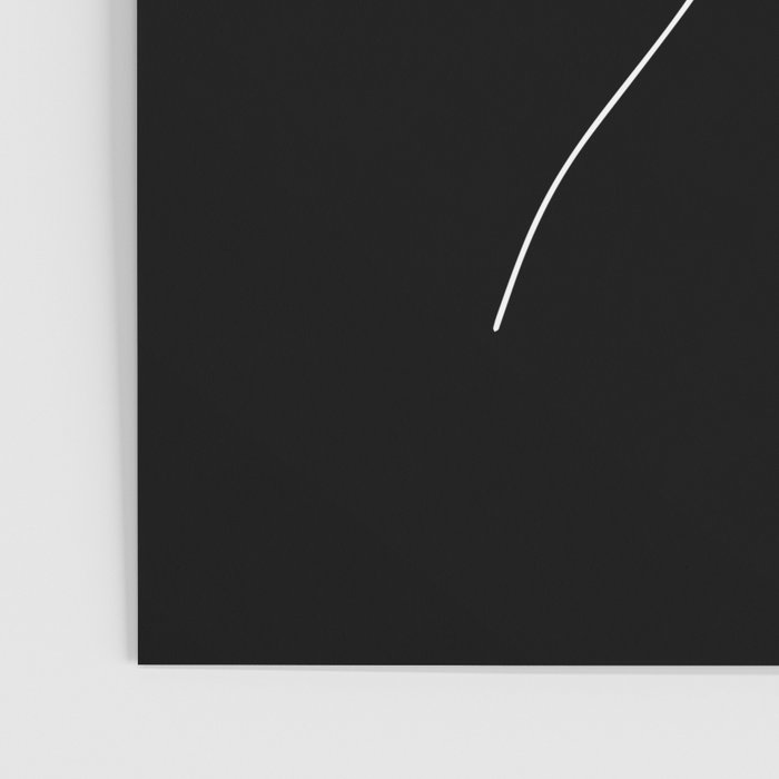 The Girl with the Flowers: Black & White Edition Poster Gallery Image 3