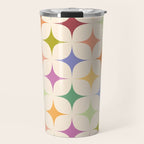 Colorful Festive Mid-Century Sparkles Travel Mug Gallery Image 1