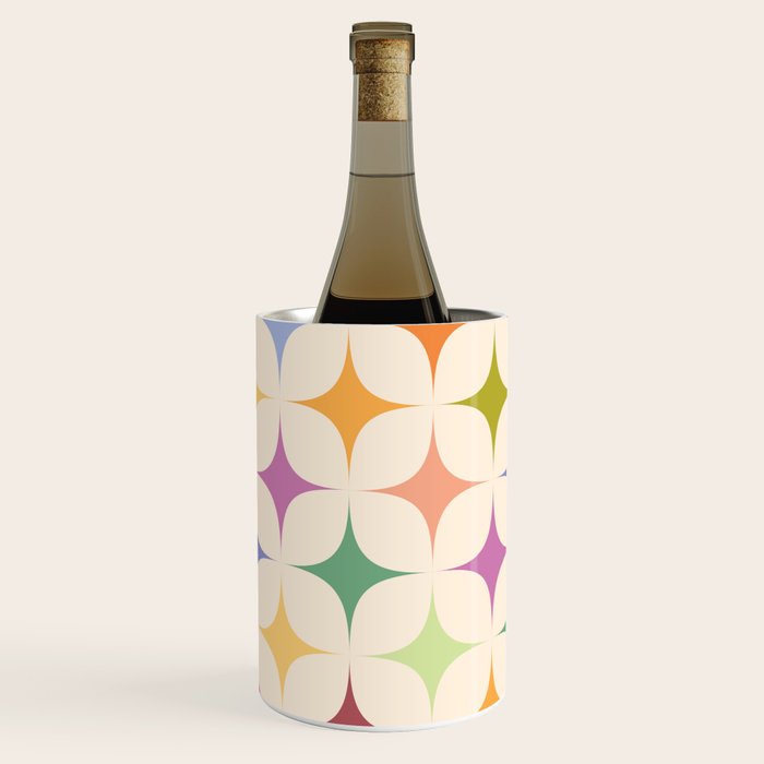 Colorful Festive Mid-Century Sparkles Wine Chiller Gallery Image 2
