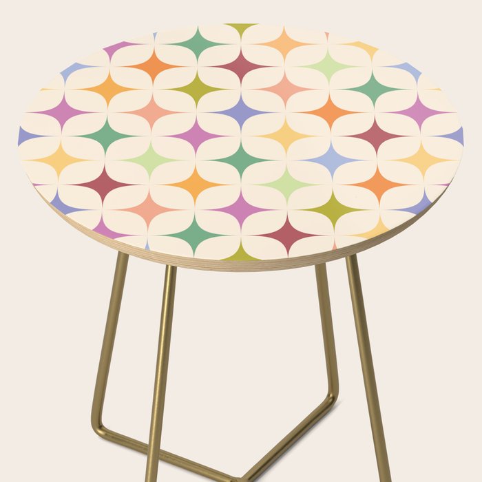 Colorful Festive Mid-Century Sparkles Side Table Gallery Image 2