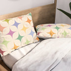 Colorful Festive Mid-Century Sparkles Pillow Sham Gallery Image 2