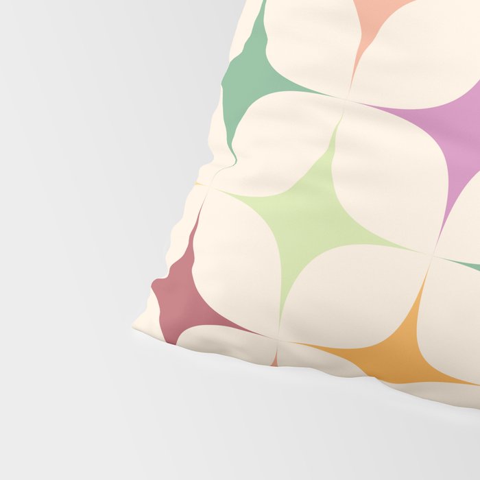 Colorful Festive Mid-Century Sparkles Pillow Sham Gallery Image 4