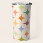 Colorful Festive Mid-Century Sparkles Travel Mug Gallery Image 2