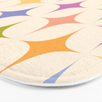 Colorful Festive Mid-Century Sparkles Bath Mat Gallery Image 3