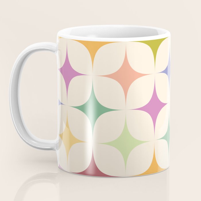 Colorful Festive Mid-Century Sparkles Coffee Mug Gallery Image 3