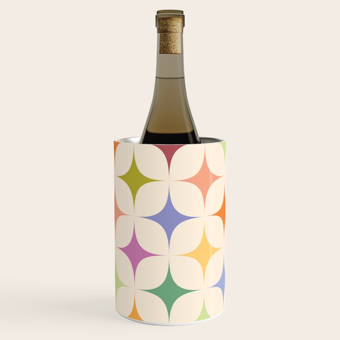Colorful Festive Mid-Century Sparkles Wine Chiller Gallery Image 1