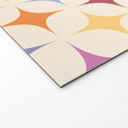 Colorful Festive Mid-Century Sparkles Welcome Mat Gallery Image 2