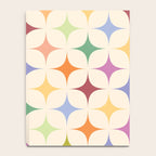 Colorful Festive Mid-Century Sparkles Notebook Gallery Image 4