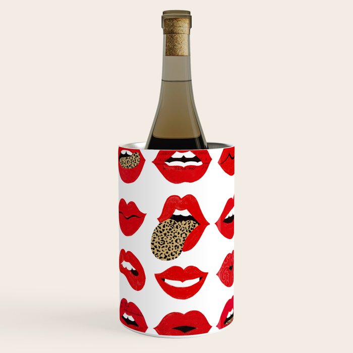 Leopard Lips of Love Wine Chiller Gallery Image 3