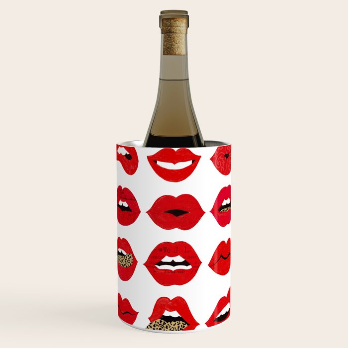 Leopard Lips of Love Wine Chiller Gallery Image 2