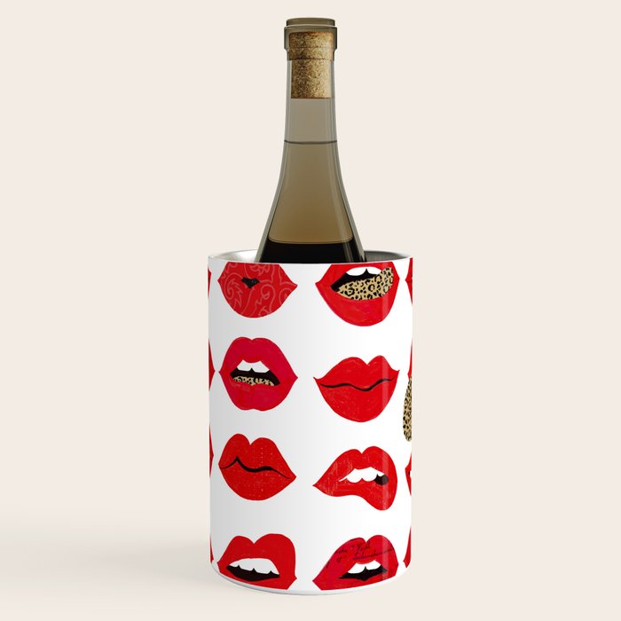Leopard Lips of Love Wine Chiller Gallery Image 1