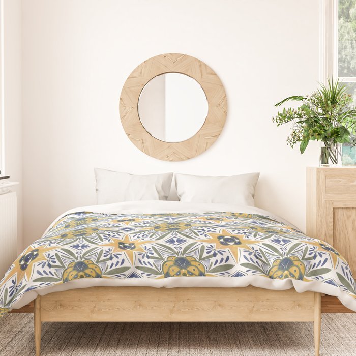 Modern fantasy tiles S Duvet Cover Gallery Image 3