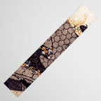 Kosode Fragment with Tortoiseshell Pattern, Waves, & Cherry Blossoms Shibori Print Table Runner Gallery Image 3
