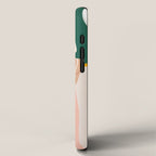 Texting, Millennial Woman Young Bohemian High Fashion Love Pastel Home Decor Blush iPhone Case Gallery Image 2