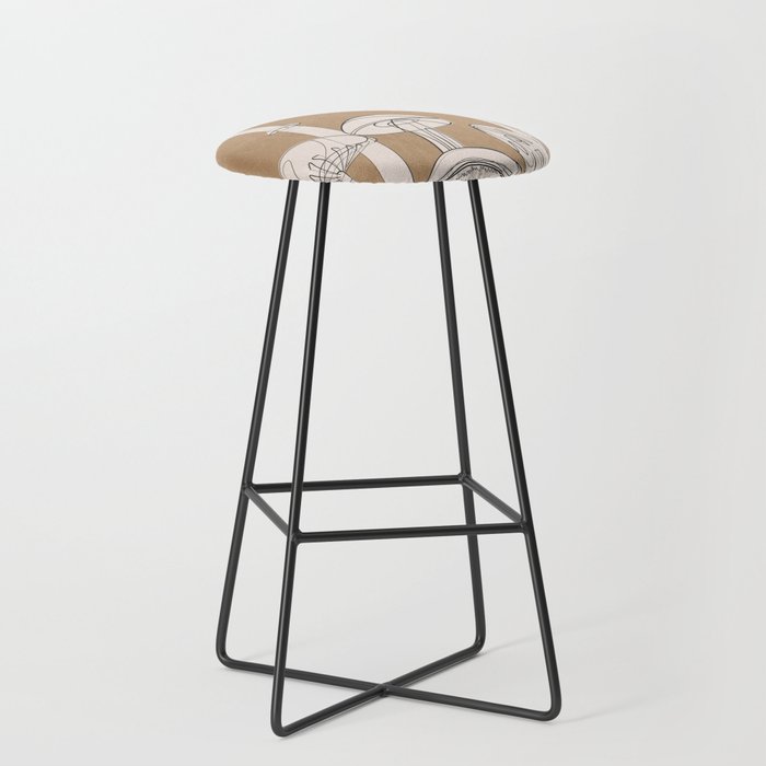 Abstract Mushrooms 13 Stool Gallery Image 1