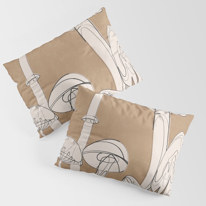 Abstract Mushrooms 13 Pillow Sham Gallery Image 1
