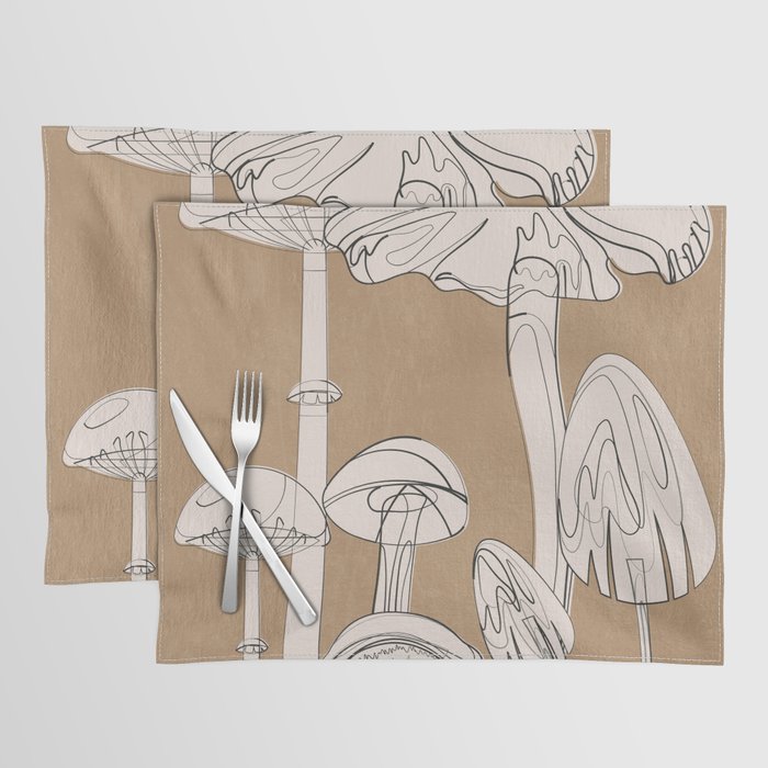 Abstract Mushrooms 13 Placemat Gallery Image 1