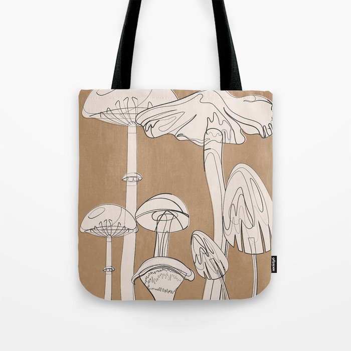 Abstract Mushrooms 13 Tote Bag Gallery Image 1
