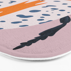 White and blue beetle Bath Mat Gallery Image 3