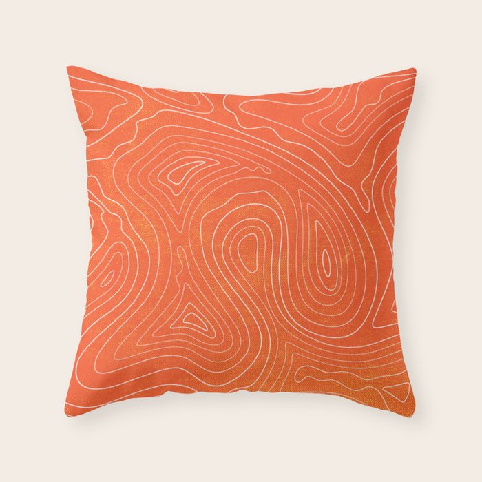 Sunset Ripple Throw Pillow Gallery Image 6