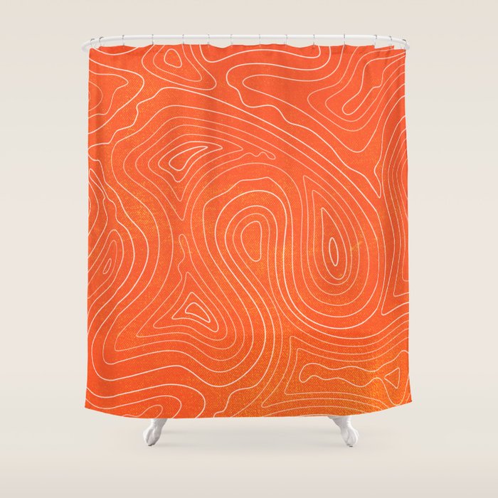 Sunset Ripple Shower Curtain Gallery Image 1
