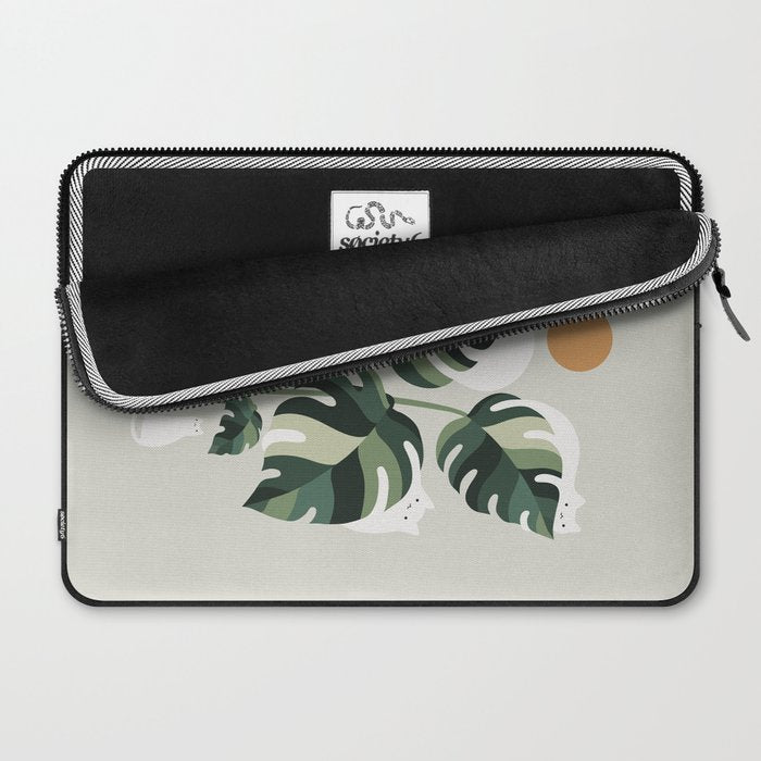 Cat and Plant 11 Laptop Sleeve Gallery Image 2