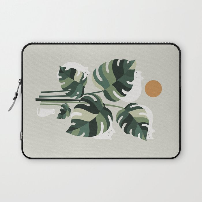 Cat and Plant 11 Laptop Sleeve Gallery Image 1