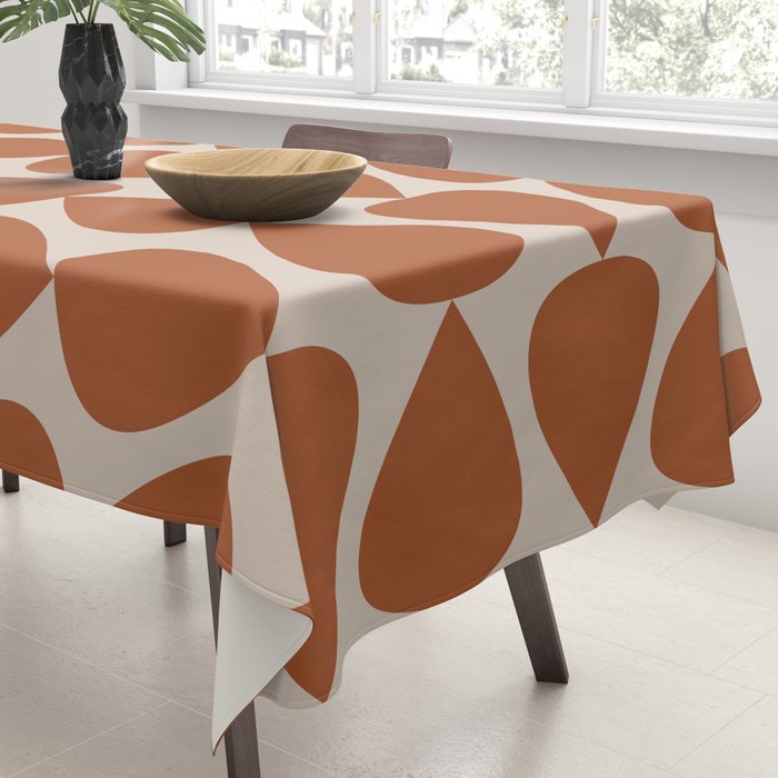 Plectrum Pattern in Clay and Putty  Tablecloth Gallery Image 3