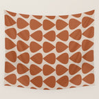 Plectrum Pattern in Clay and Putty  Wall Tapestry Gallery Image 4