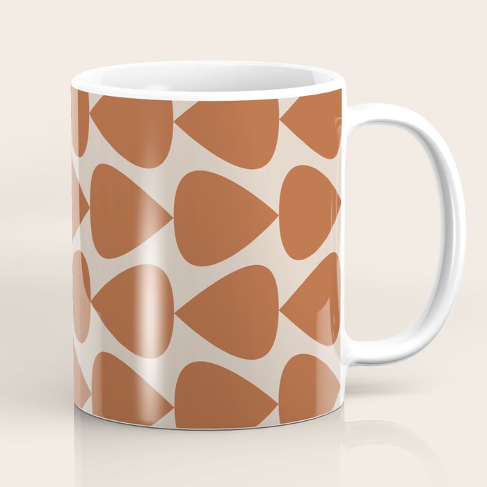 Plectrum Pattern in Clay and Putty  Coffee Mug Gallery Image 1