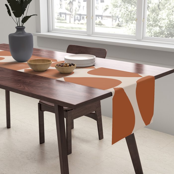 Plectrum Pattern in Clay and Putty  Table Runner Gallery Image 2