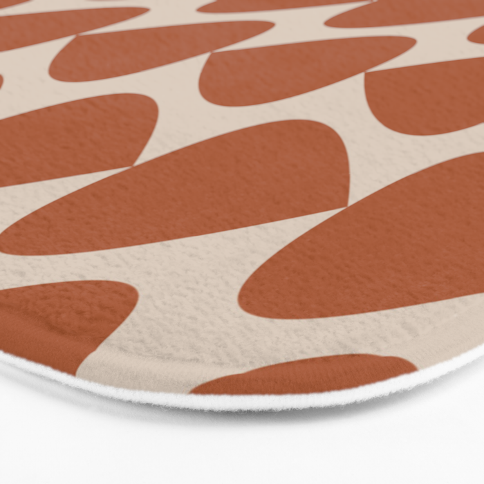 Plectrum Pattern in Clay and Putty  Bath Mat Gallery Image 3
