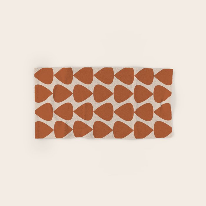 Plectrum Pattern in Clay and Putty  Towels Gallery Image 1