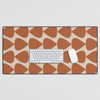 Plectrum Pattern in Clay and Putty  Desk Mat Gallery Image 1