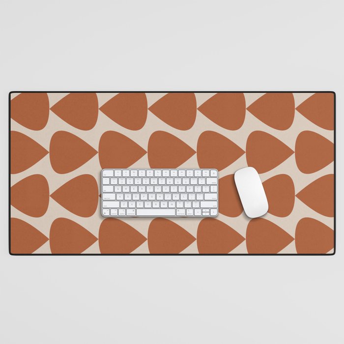 Plectrum Pattern in Clay and Putty  Desk Mat Gallery Image 1