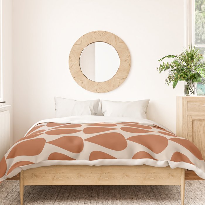 Plectrum Pattern in Clay and Putty  Duvet Cover Gallery Image 3