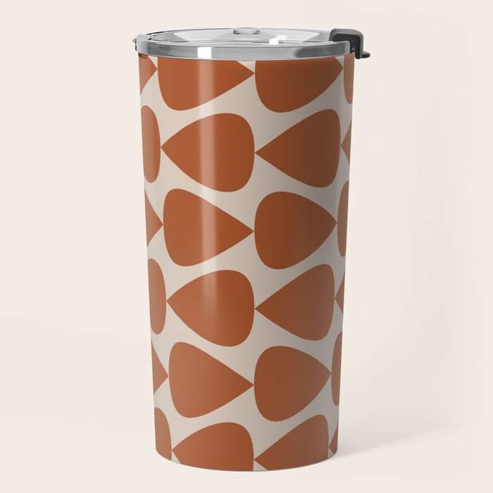 Plectrum Pattern in Clay and Putty  Travel Mug Gallery Image 2