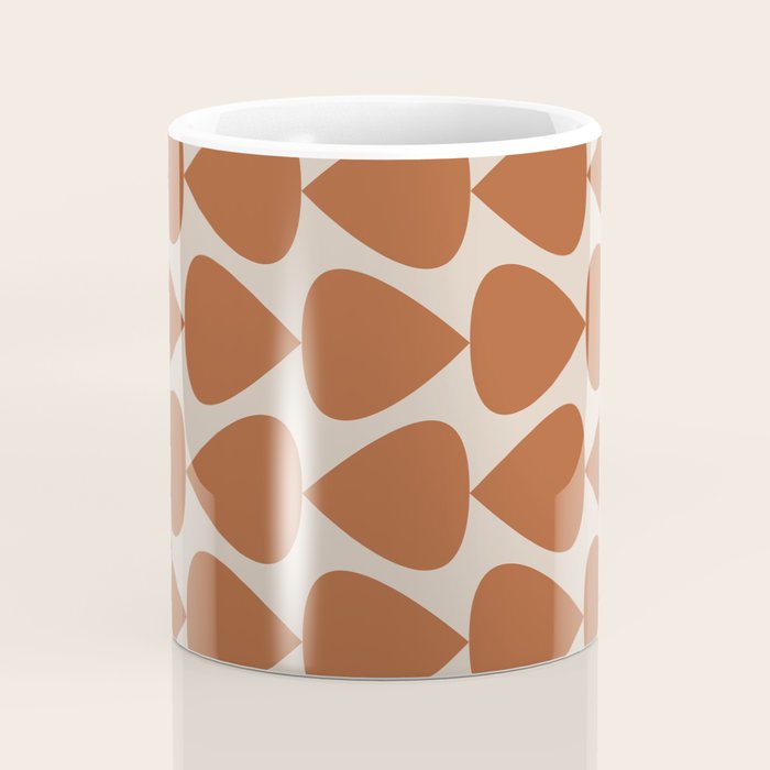 Plectrum Pattern in Clay and Putty  Coffee Mug Gallery Image 4