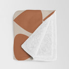 Plectrum Pattern in Clay and Putty  Throw Blanket Gallery Image 3