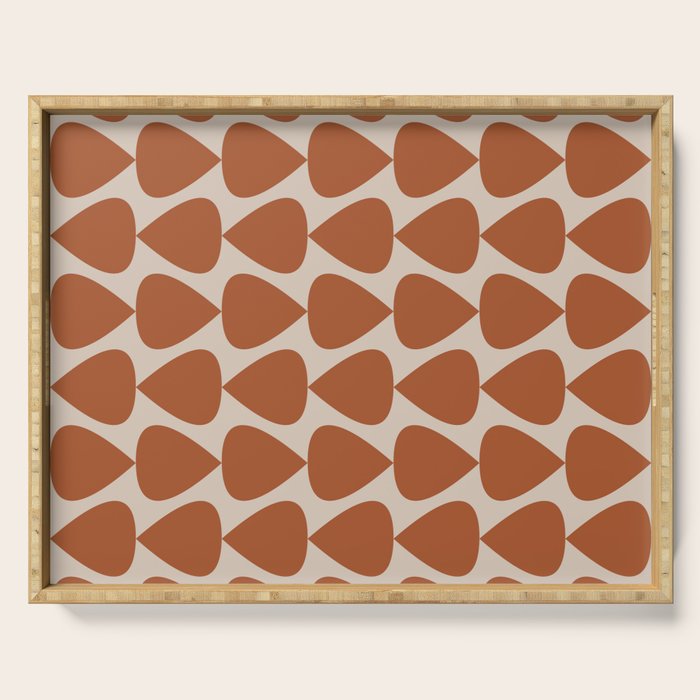 Plectrum Pattern in Clay and Putty  Serving Tray Gallery Image 1