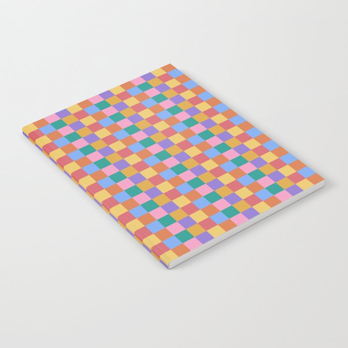 Checkered Multicolor Pattern XIX Colorful Rainbow Notebook Gallery Image 1