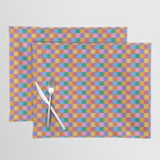 Checkered Multicolor Pattern XIX Colorful Rainbow Placemat Gallery Image 1