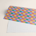 Checkered Multicolor Pattern XIX Colorful Rainbow Wrapping Paper Gallery Image 2