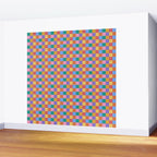 Checkered Multicolor Pattern XIX Colorful Rainbow Wall Mural Gallery Image 2