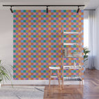 Checkered Multicolor Pattern XIX Colorful Rainbow Wall Mural Gallery Image 1