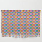 Checkered Multicolor Pattern XIX Colorful Rainbow Wall Hanging Gallery Image 1