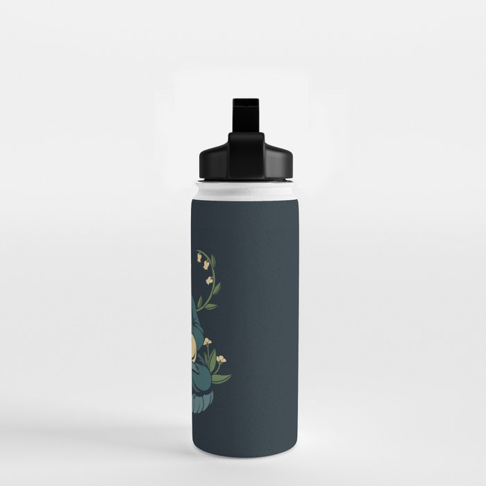 Cat Meditation Buddhism Buddha by Tobe Fonseca Water Bottle Gallery Image 2