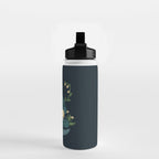 Cat Meditation Buddhism Buddha by Tobe Fonseca Water Bottle Gallery Image 2