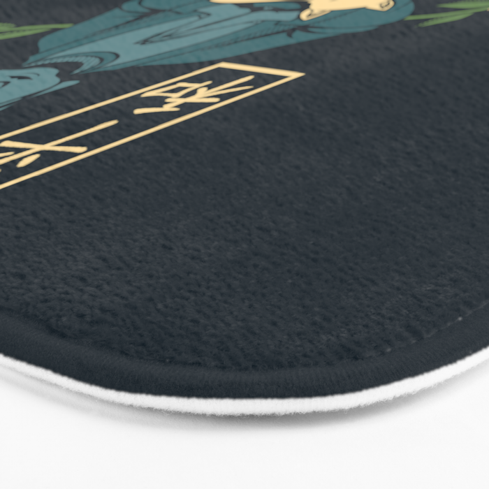 Cat Meditation Buddhism Buddha by Tobe Fonseca Bath Mat Gallery Image 3